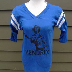 1970s Jimi Hendrix Single Sttich Jersey (C) Licensed Roach '74 * Womens M (38)